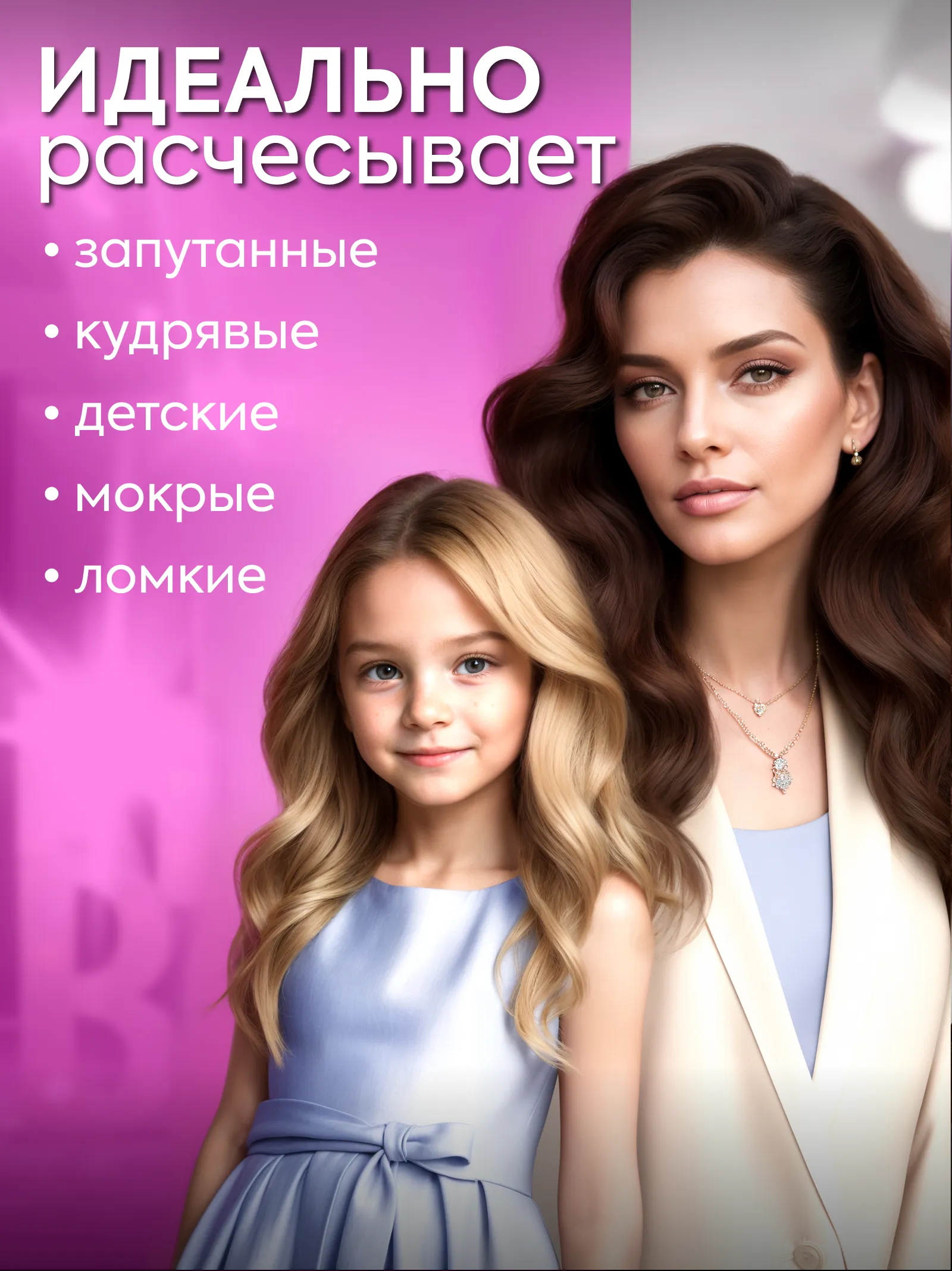 Расческа массажная большая Soft-touch — фото 9